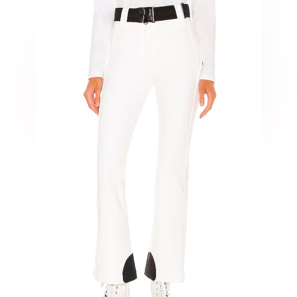 Goldbegh White Pants with Black Buttons Size S